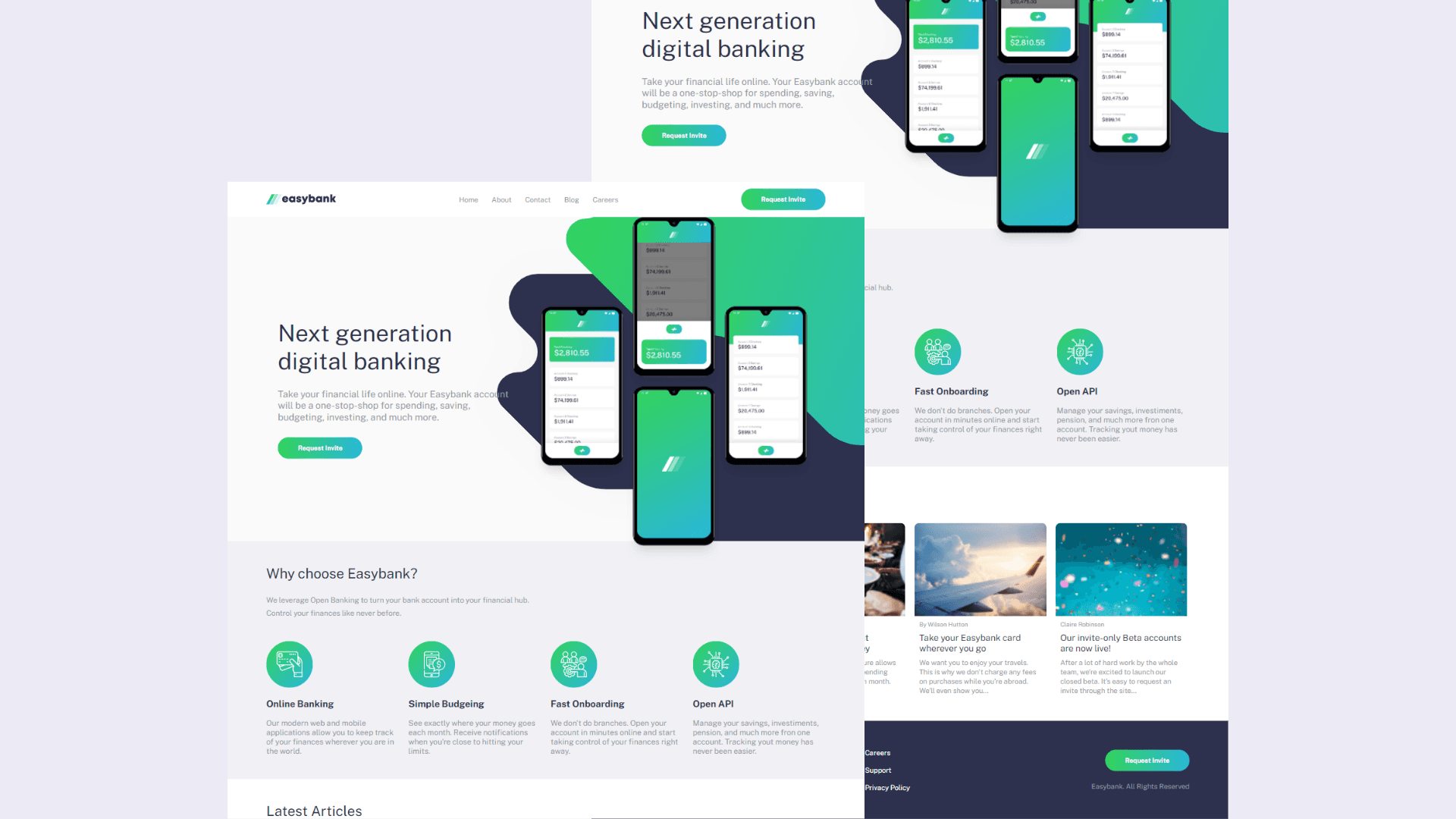 Easybank Landing Page